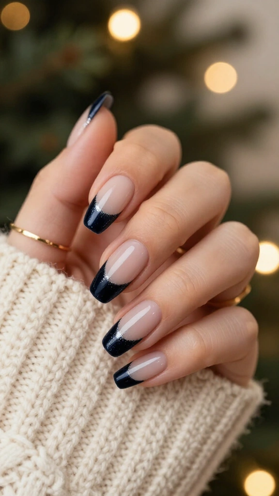 Midnight Velvet French Tips