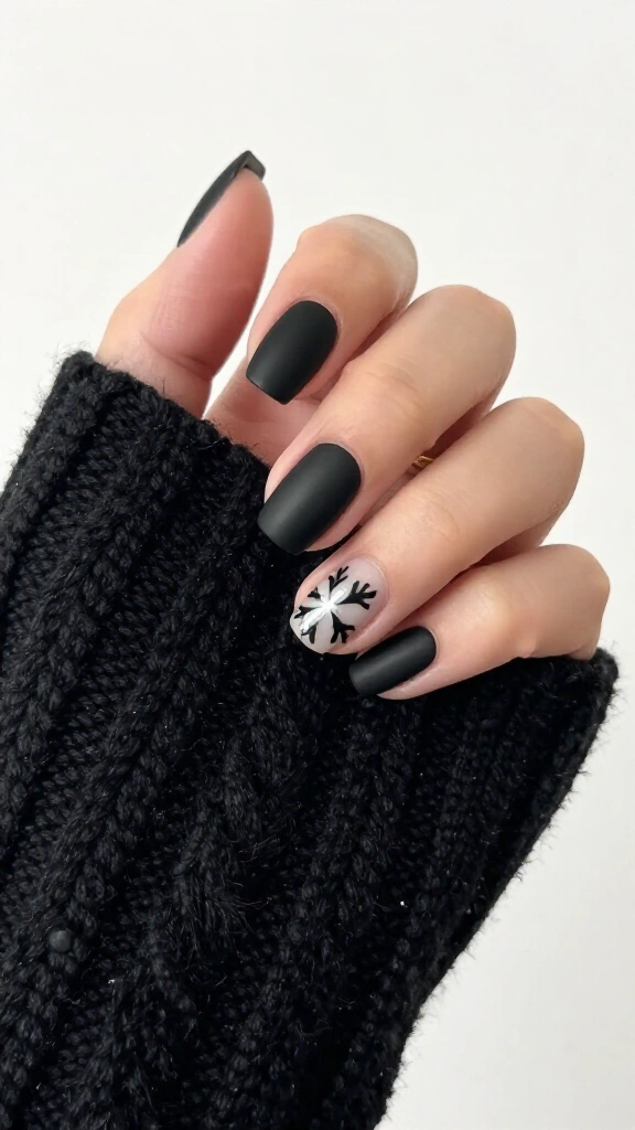 Black matte cable knit sweater texture