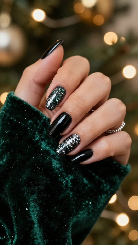 High-Gloss Jet Black with Diamond Dust