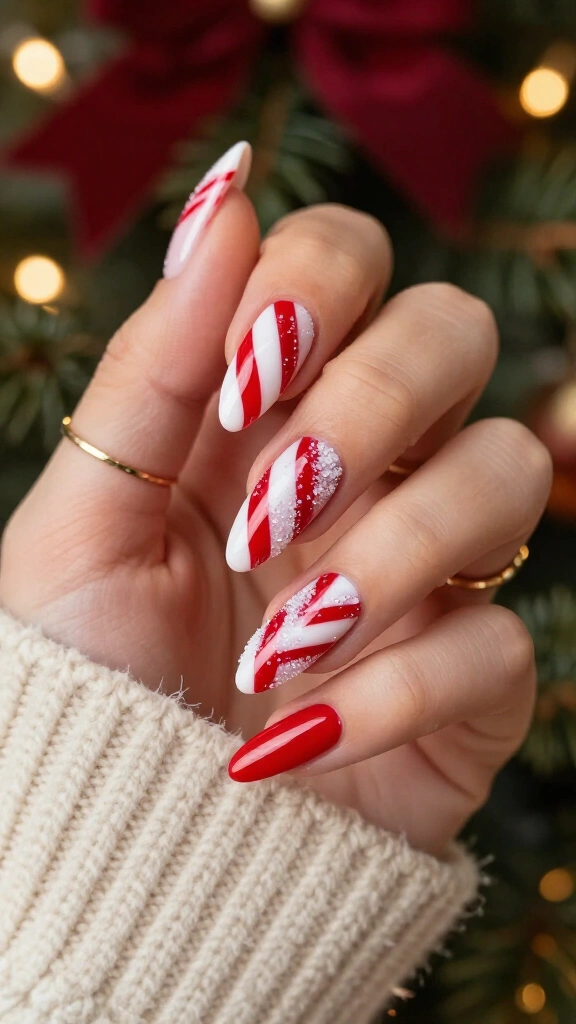 Candy Cane Swirl Daggers