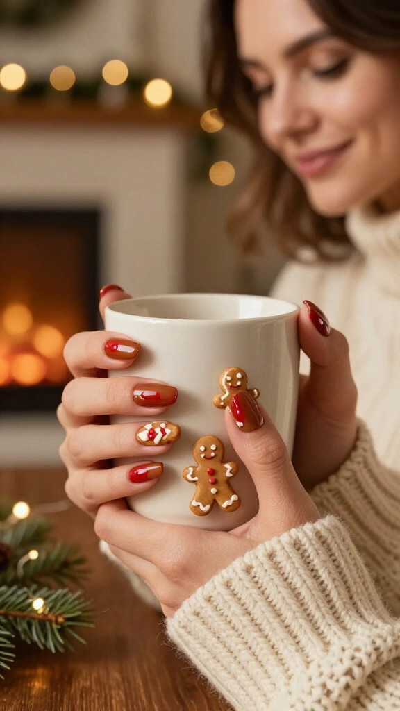Frosted 3D gingerbread men