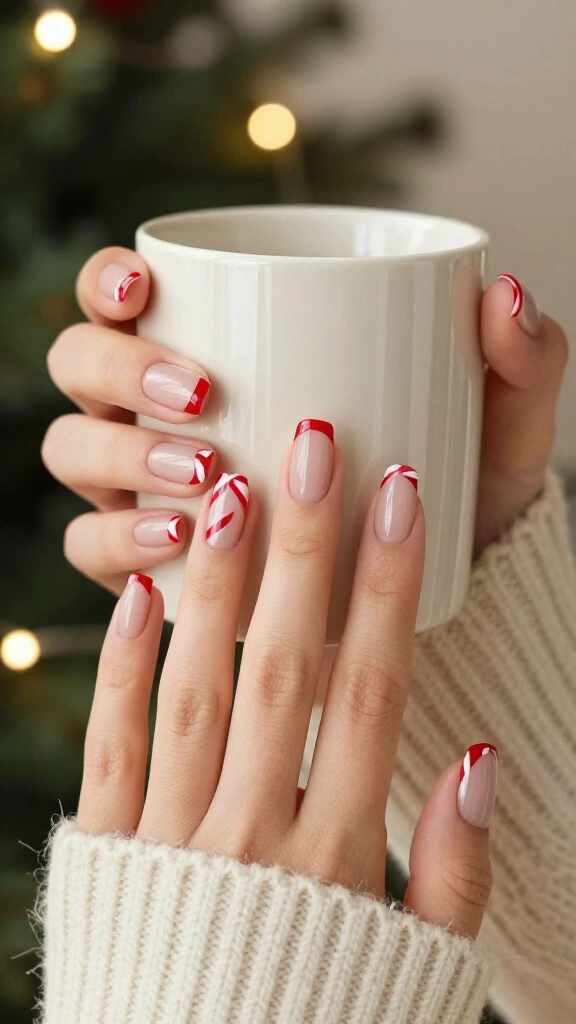 Candy Cane Swirl Micro-French