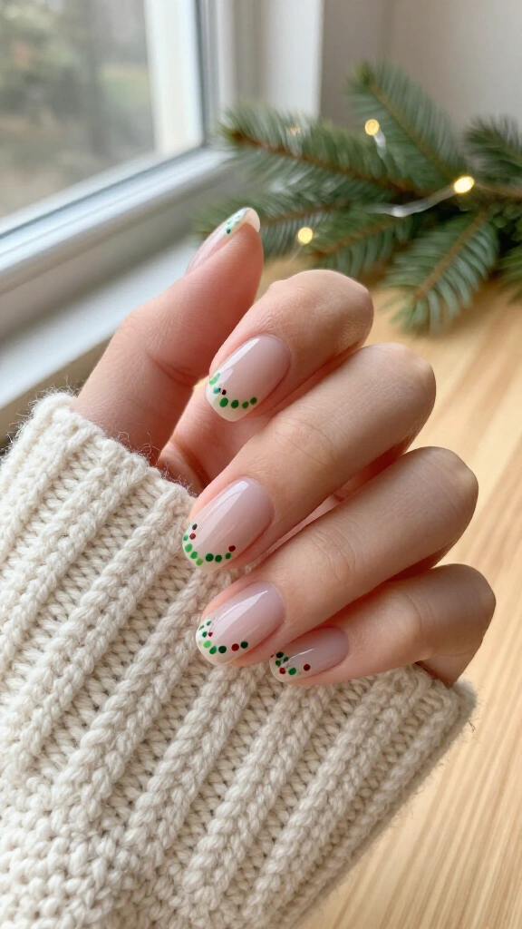 Mistletoe and Grinch Green Dots