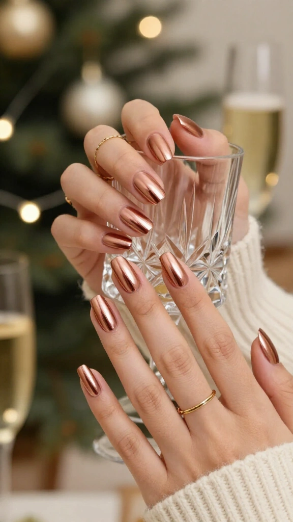 Molten Metallic Rose Gold