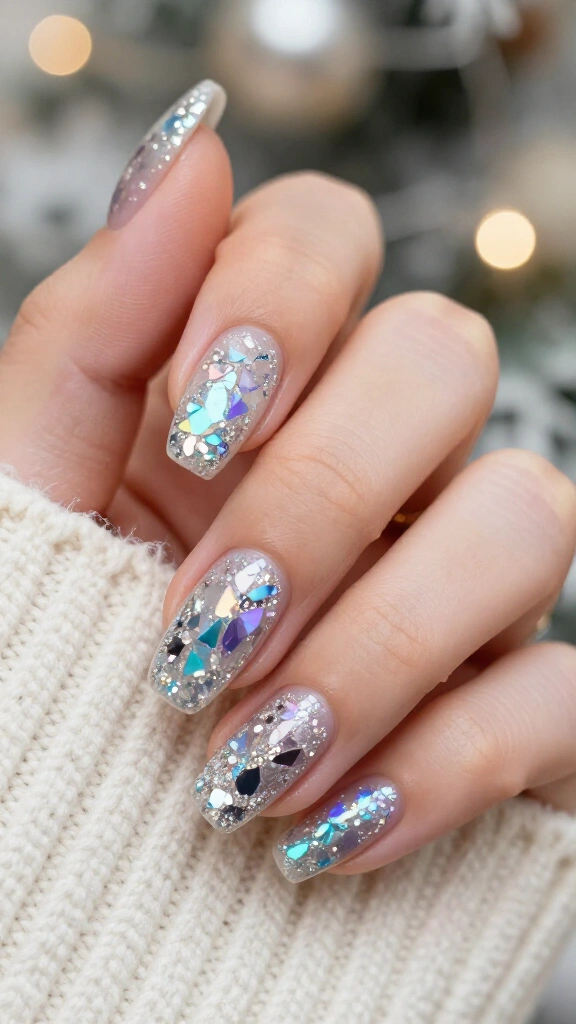 Holographic Winter Ice Crystals