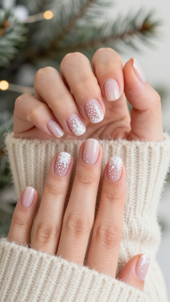 Snowy Dot Dainty Gradient